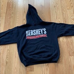 Hershey chocolate work hoodie.